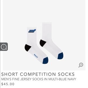 Bally MEN'S FINE JERSEY SOCKS IN MULTI-BLUE NAVY